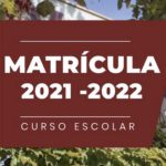 Calendario matriculación 2021/22