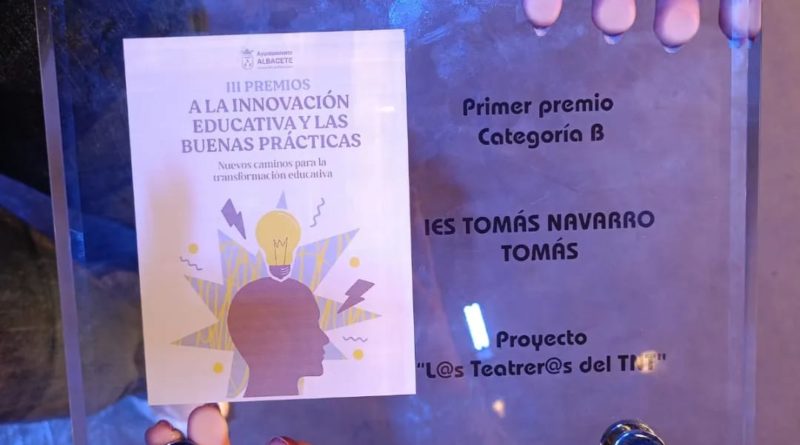 Primer premio en los “III Premios de Innovación Educativa y Buenas Prácticas”